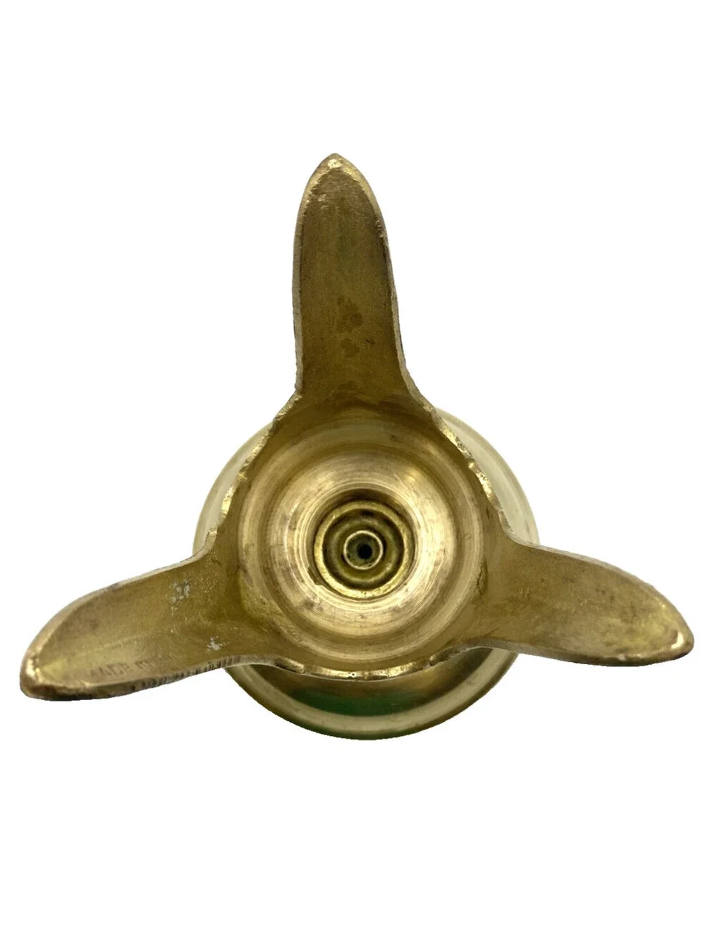 Vintage Solid Brass Incense Holder Candle Stand 3 Leg Made In India